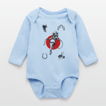 Wild Gal Long Sleeve Baby Bodysuit - light blue