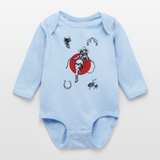 Wild Gal Long Sleeve Baby Bodysuit - light blue