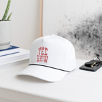 YEEHAW Rope Cap - white/black