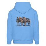 HOLD YOUR HORSES Hoodie - carolina blue