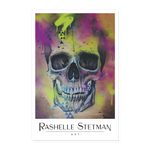 SKULL Poster 8x12 - white