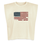 MERICA Muscle Tank - faded cream
