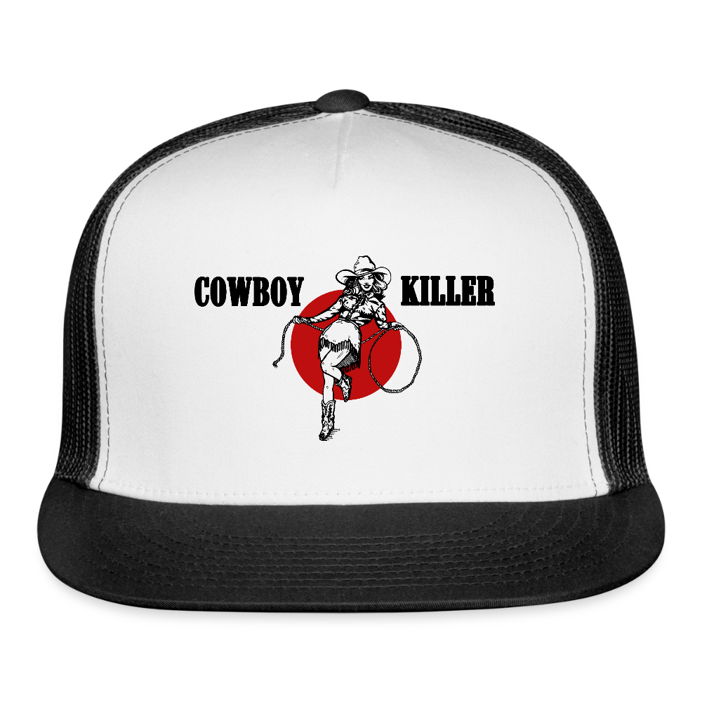 COWBOY KILLER Trucker Hat - white/black