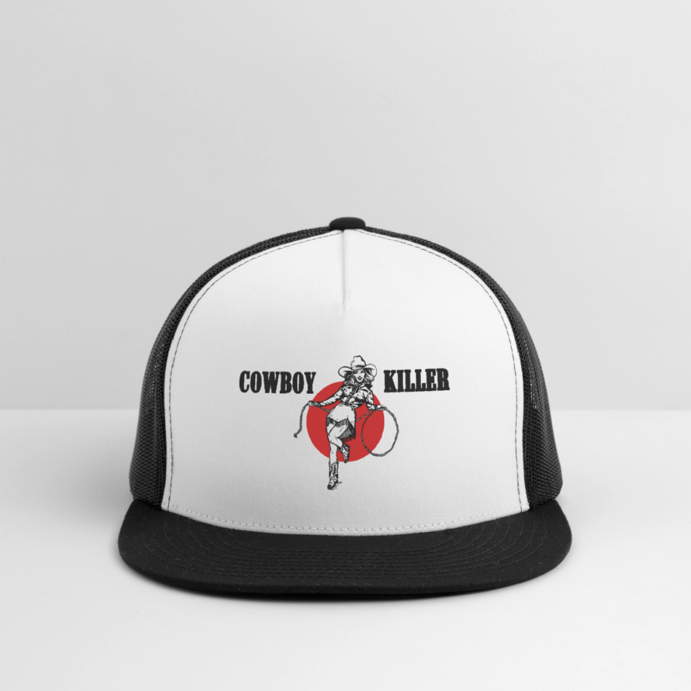 COWBOY KILLER Trucker Hat - white/black