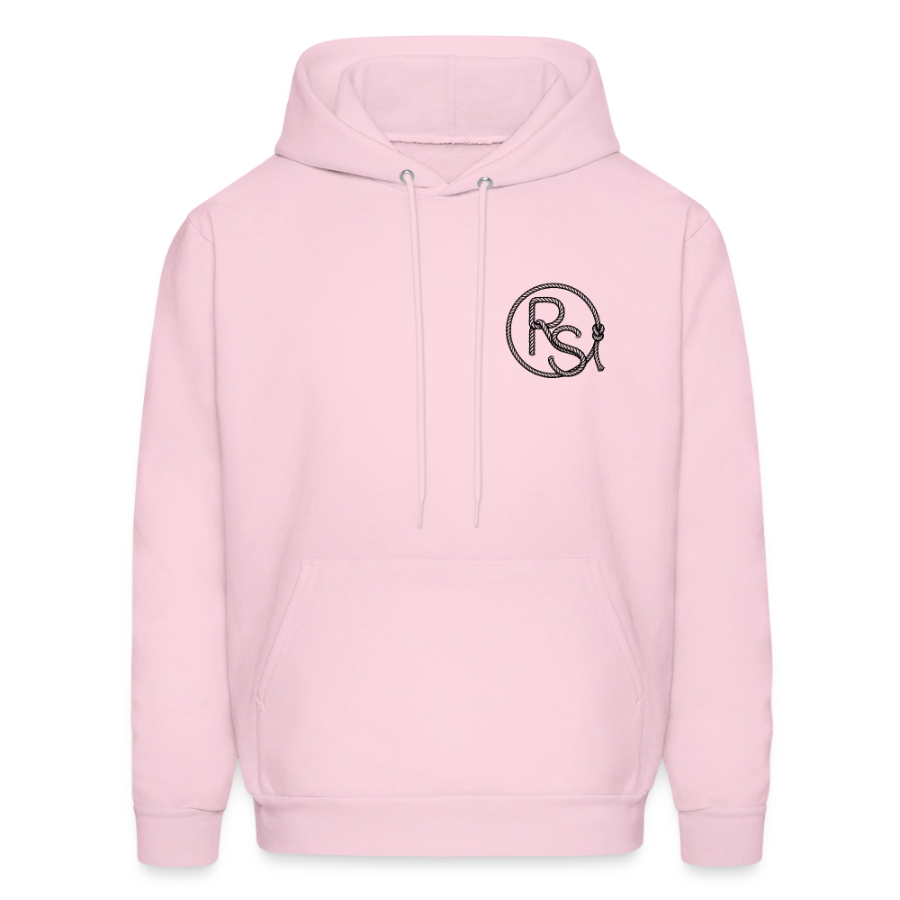 FLORAL BOOTS Hoodie - pale pink