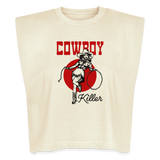 Cowboy Killer Washed Women's Muscle Tank Top - faded cream