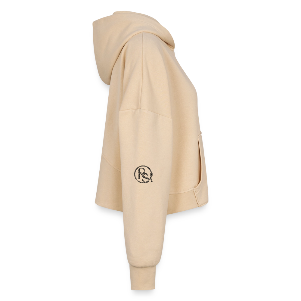COWBOY Cropped Hoodie & Jogger Set - nude