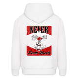 NEVER LOOK BACK Hoodie - white