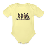 COWGIRLS Organic Baby Onesie - washed yellow