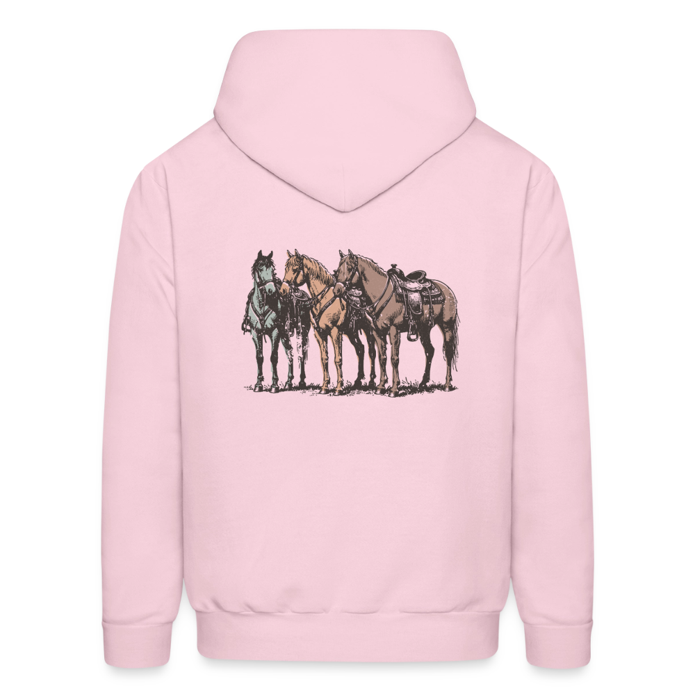HOLD YOUR HORSES Hoodie - pale pink