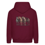 HOLD YOUR HORSES Hoodie - burgundy
