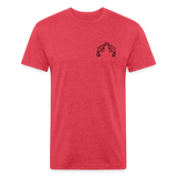PISTOLS Fitted Tee - heather red