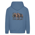 HOLD YOUR HORSES Hoodie - denim blue
