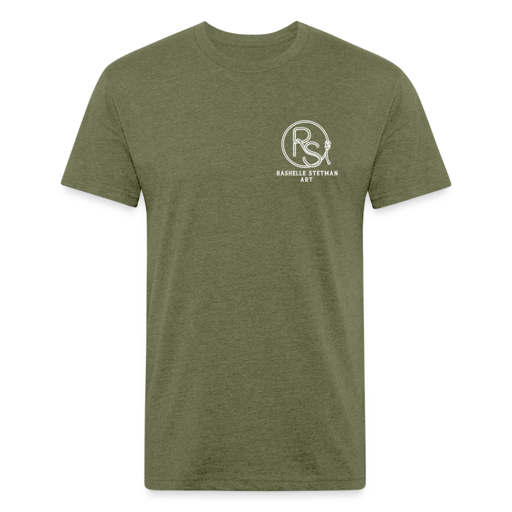 RS Fitted Tee - heather military green