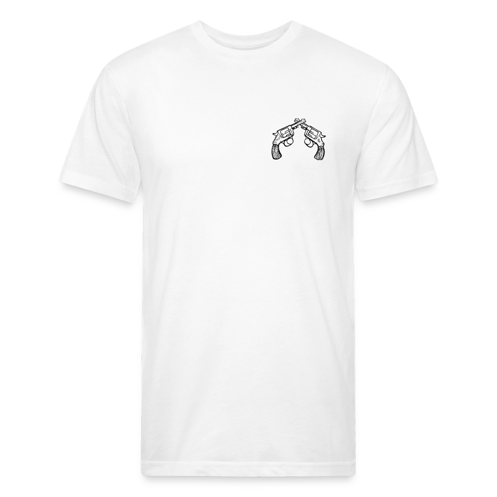 PISTOLS Fitted Tee - white