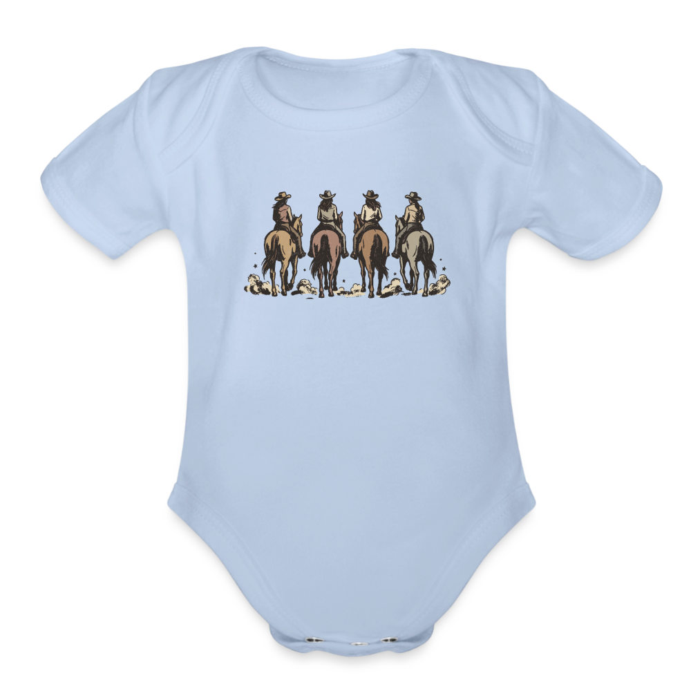 COWGIRLS Organic Baby Onesie - sky