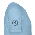 COW SKULL Fitted Tee - heather blue