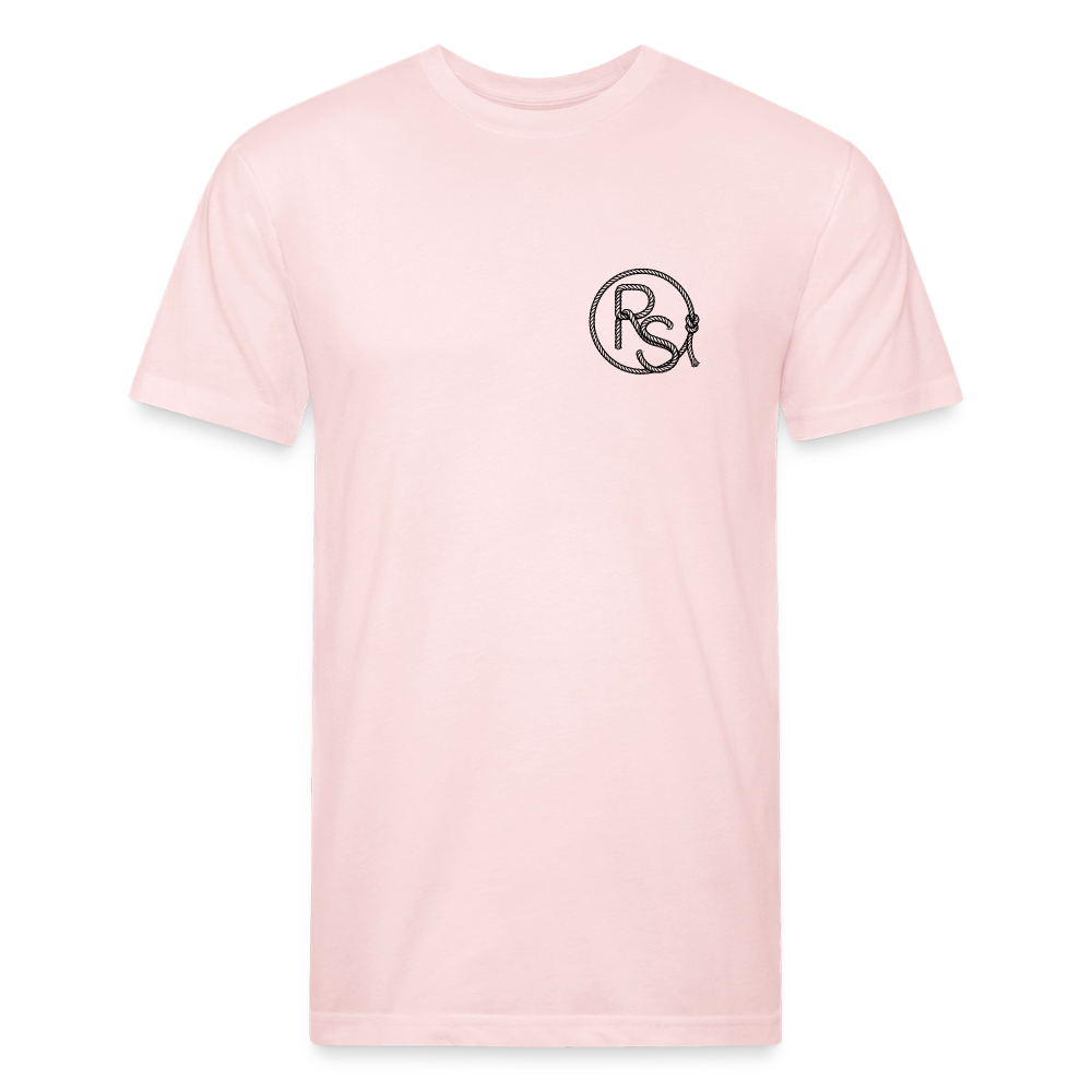 RS COWGIRL  Fitted Cotton/Poly Tee - blush pink 