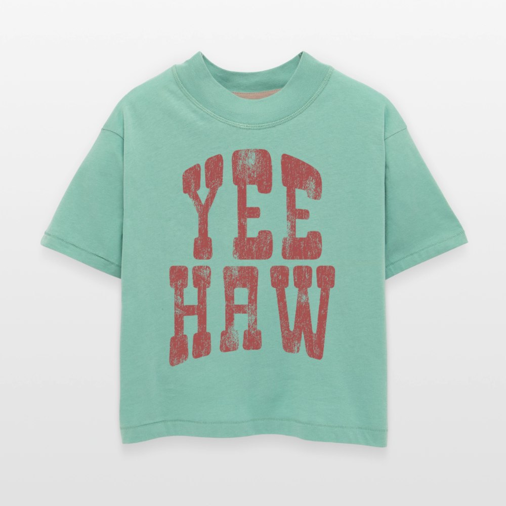 YEEHAW Women's Boxy Tee - saltwater